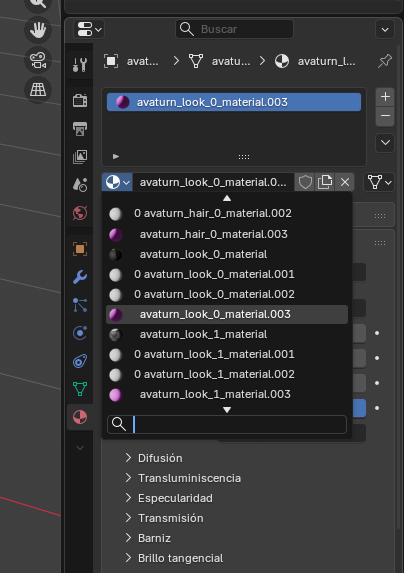 Solución al error de texturas moradas en Blender mediante la reasignación manual de materiales originales tras pasar por Mixamo