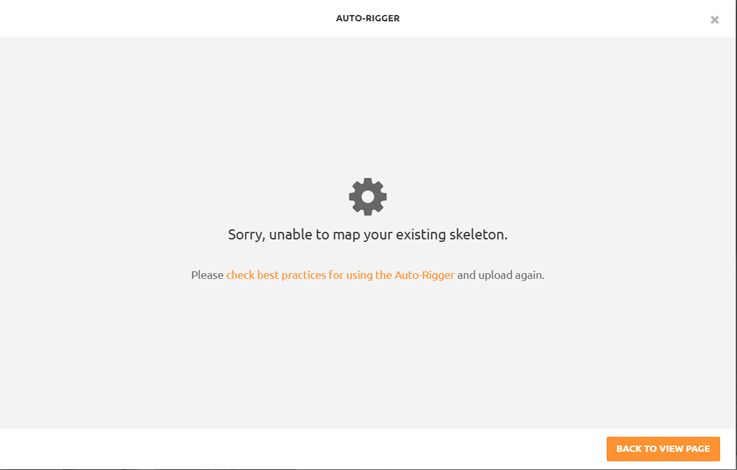 Error para encontrar el esqueleto del modelo en Mixamo