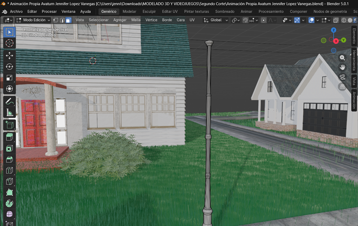 Creación de cinemática: Modelado de Farola