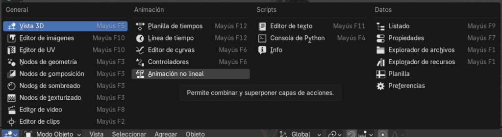 Figura 11 - Ajustes de animación