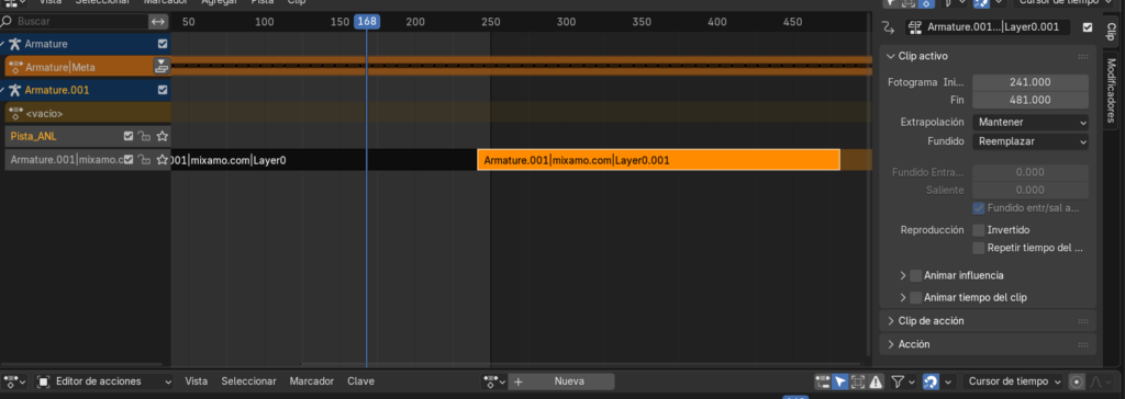 Figura 16 - Ajustes de fundido