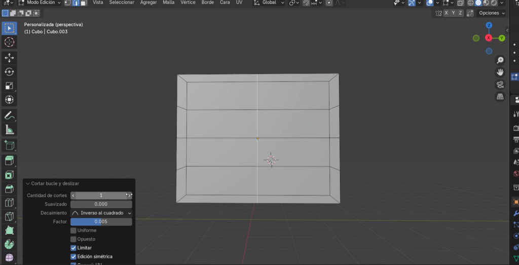 Figura 23 - Cortes del modelo