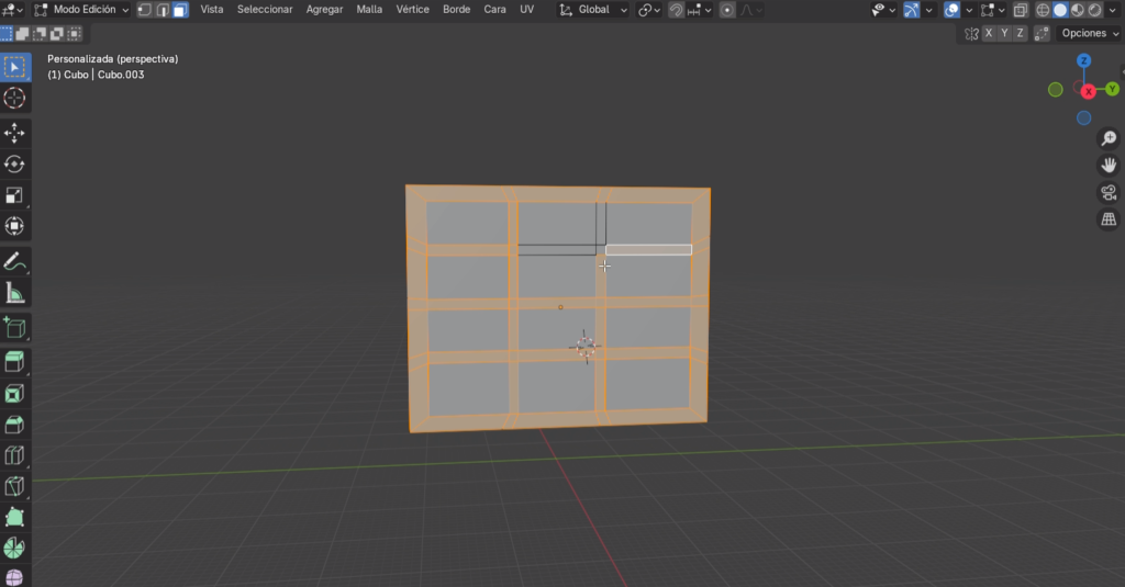 Figura 24 - Creación de caras
