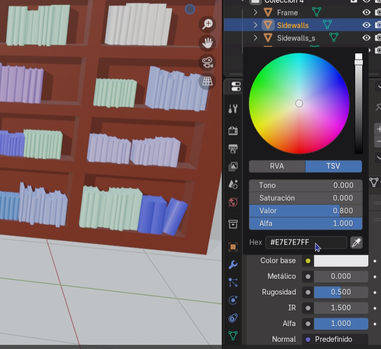 Figura 28 - Aplicación de materiales