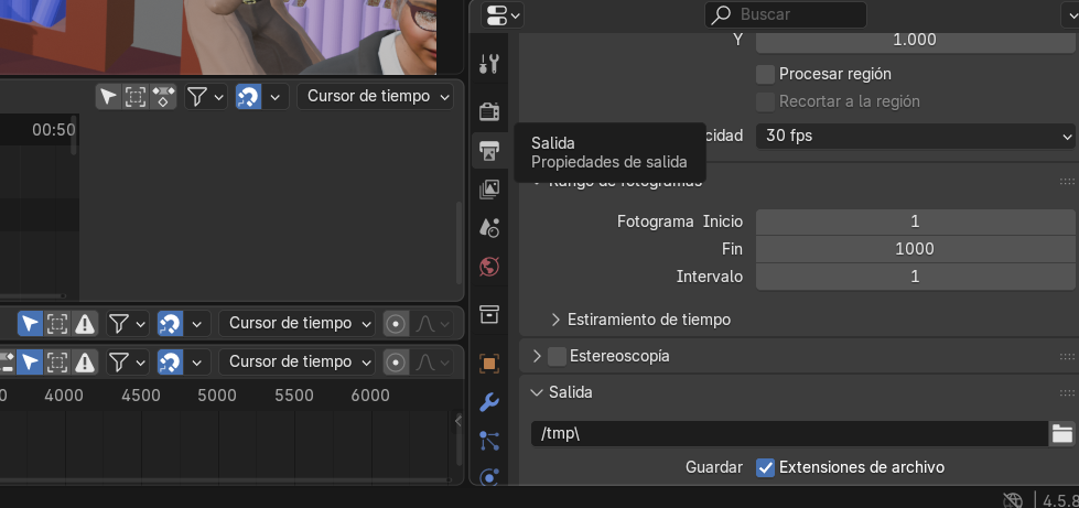 Figura 41 - Ajustes de tiempo