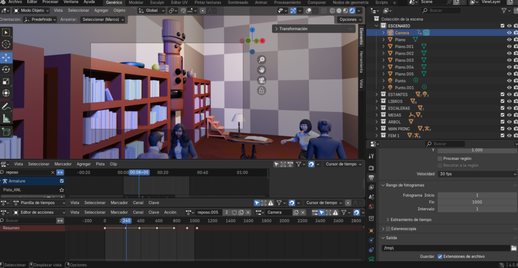 Figura 44 - Keyframes