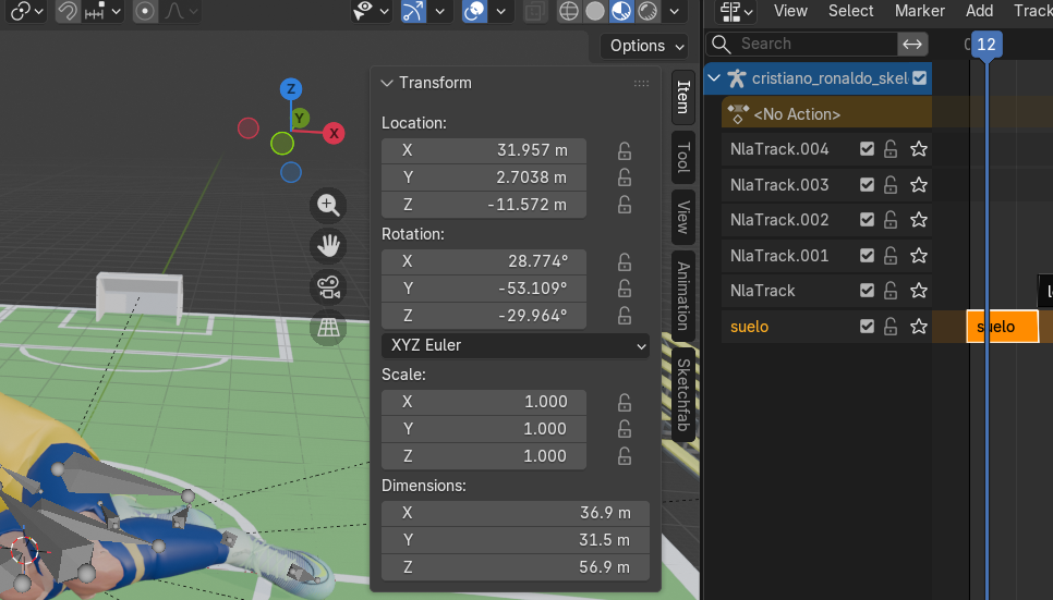 Cinemática 3D en Blender