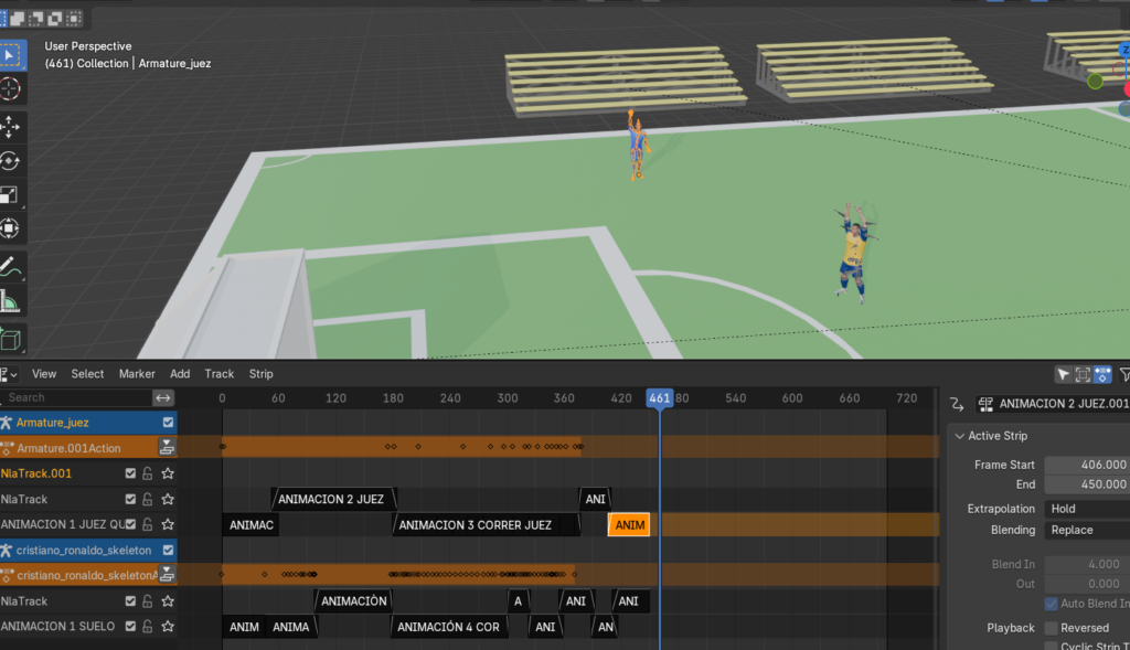 Cinemática 3D en Blender