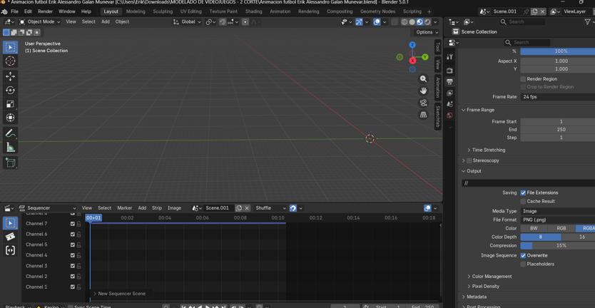 Cinemática 3D en Blender