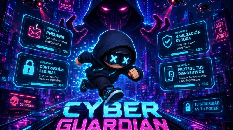CyberGuardian, un videojuego 2D de ciberseguridad con Python y Pygame CyberGuardian, un videojuego 2D de ciberseguridad con Python y Pygame