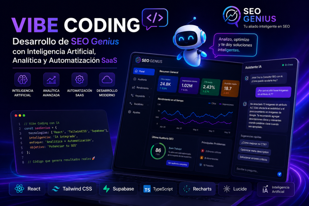 . Para una página SEO hecha con Vibe Coding con Inteligencia Artificial