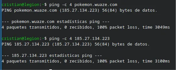 ping pokemon.waze.com hacking ético