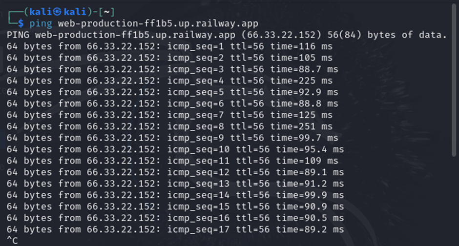 Ping a la wed de Respira CRM