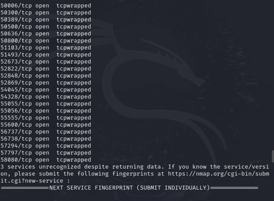 nmap -sV {DOMINIO} 2da Parte