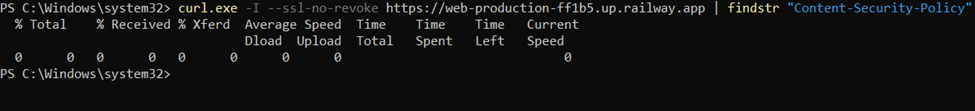Verificar CSP (Content-Security-Policy) – buscando upgrade-insecure-requests