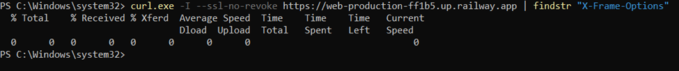Verificar X-Frame-Options