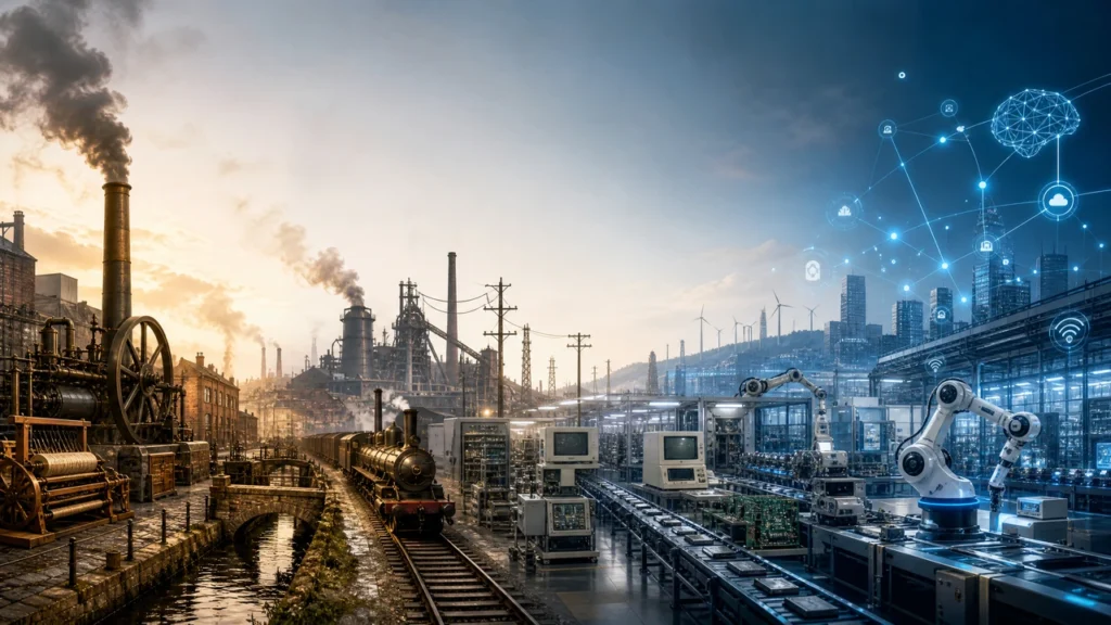 transicion entre las revoluciones industriales
