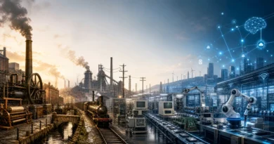 Transicion entre la primera revolucion industrial y la cuarta