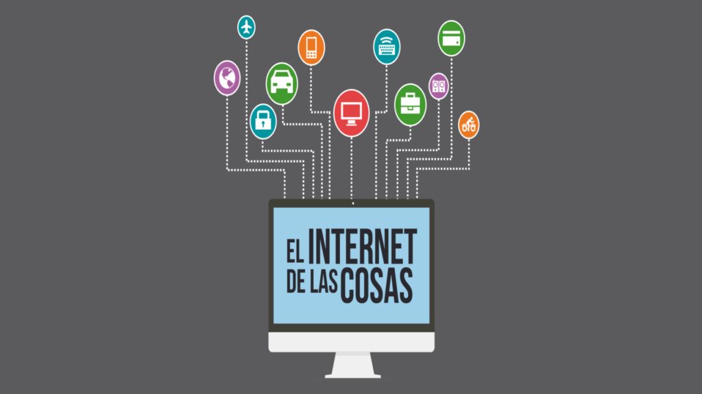 "Diagrama ilustrativo del concepto de Internet de las Cosas (IoT), mostrando dispositivos conectados."