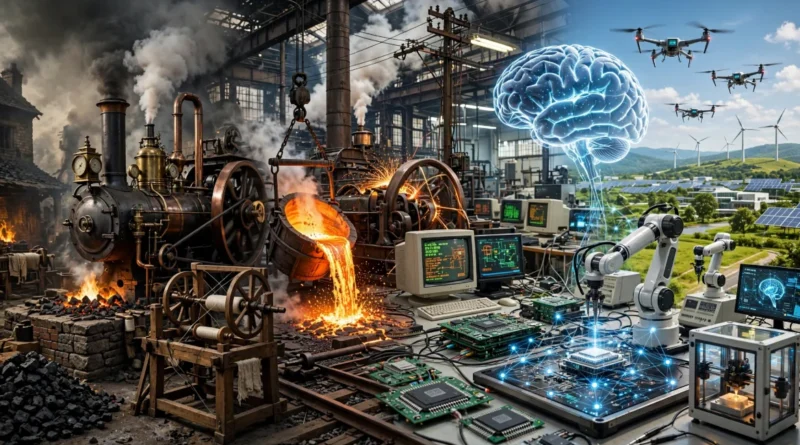 Las revoluciones industriales: transformaciones tecnológicas Las cuatro revoluciones industriales