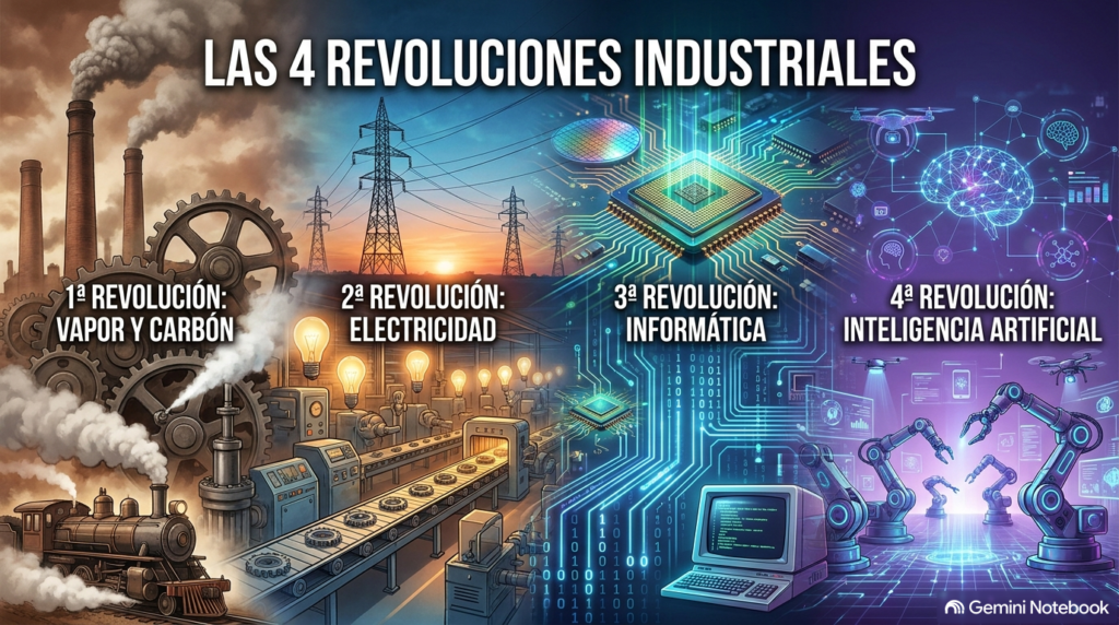 Las cuatro revoluciones industriales