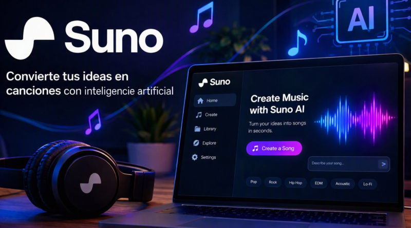 Investigación sobre Suno AI y preparación de un tutorial de creación musical Suno AI, herramienta de inteligencia artificial para crear canciones y música a partir de texto