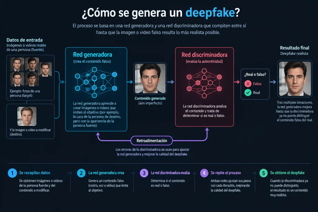 como se genera un deepfake