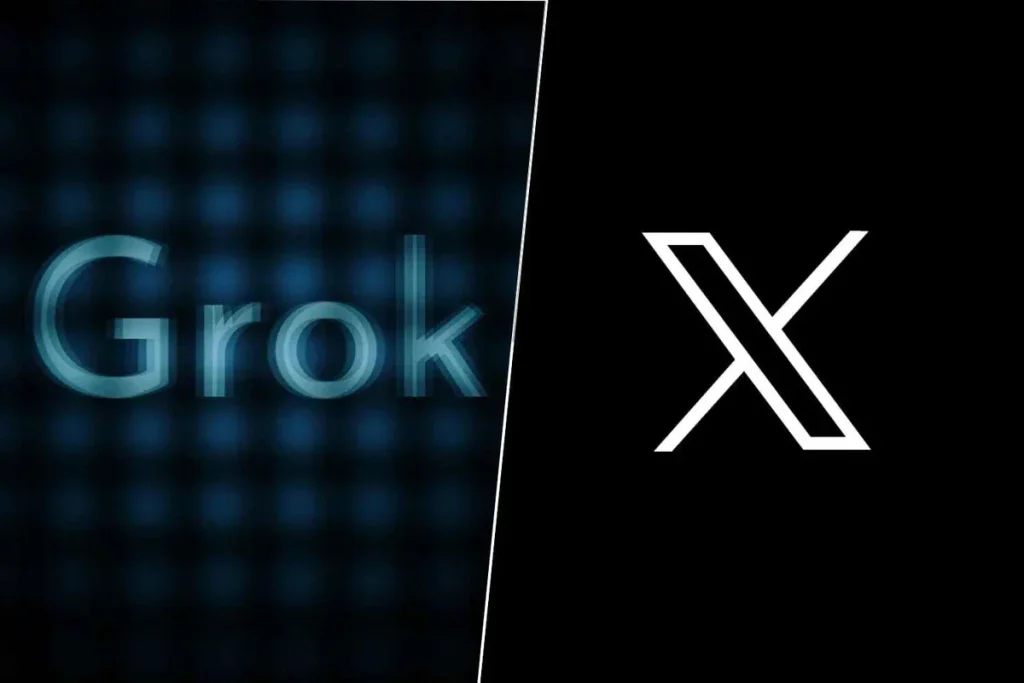 Logo de Grok y X