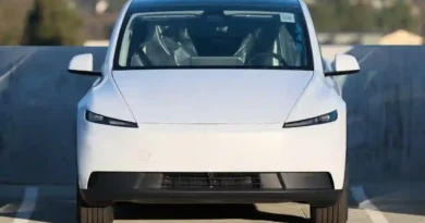 Tesla Model Y blanco, vista frontal (foto ilustrativa: Dllu, Wikimedia Commons, CC BY-SA 4.0)