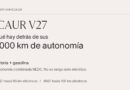 iCAUR V27: 1.000 km de autonomía combinada NEDC con batería y gasolina; hasta 95 km eléctricos en 2WD y 150 km en 4WD. Portada editorial tipográfica de Niixer Vehículos.