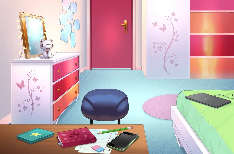 Habitación del personaje del juego Corazon de Melón