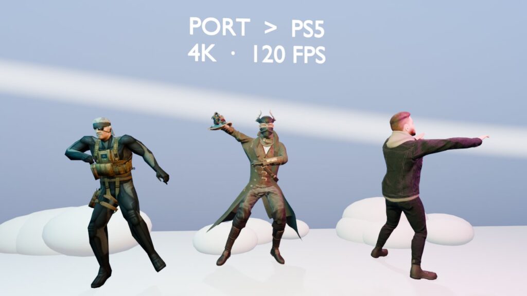 Baile final de los personajes en el mundo PS5